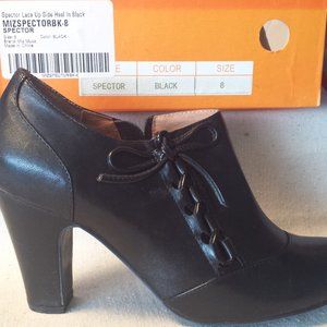 Miz Mooz Spector Lace Up Heel Booties